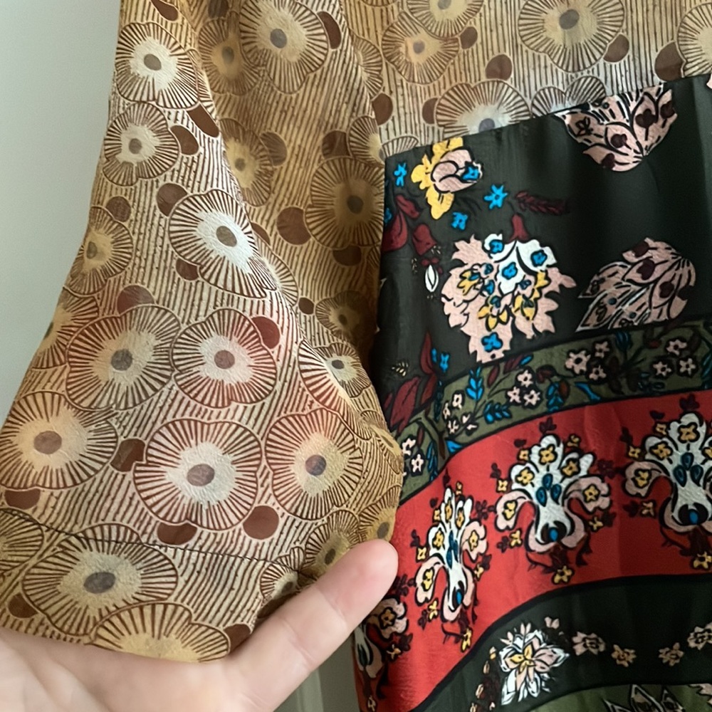 Anthropologie Tiny Patchwork Tunic Boho Shirt Dre… - image 4